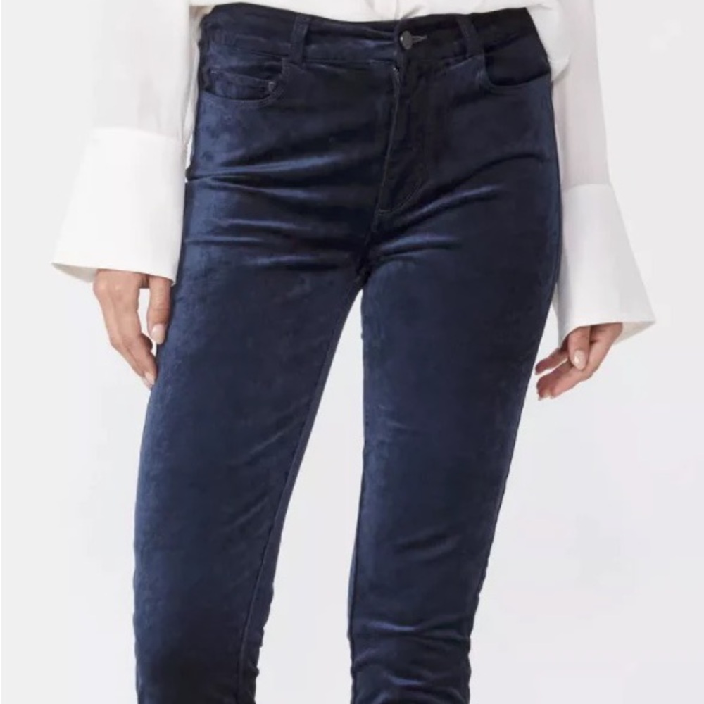 Paige Hoxton Ultra Skinny Navy Jeans